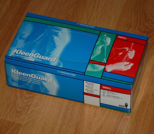 Kimberly clark kleenguard nitrile disposable gloves powder free small 100 count for sale