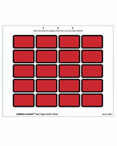 Laser Exhibits Labels - 240 per pack (6 colors avail)