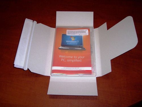 White self seal dvd case mailers - no tape required (just for the photoshoot) for sale