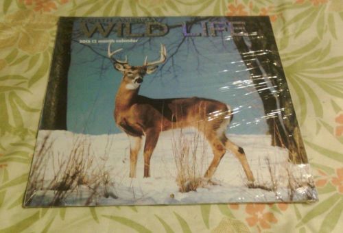 North America Wild Life - 2015 12 Month  WALL CALENDAR - 12x12  - NEW 2015