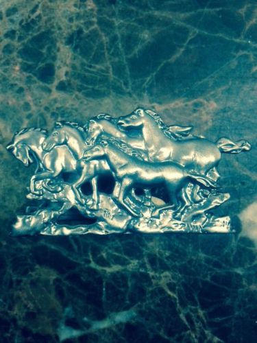 Pewter Horse Business Card Holder