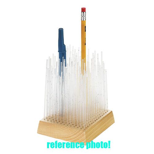 Umbra U+ Thea Yuzyk Reed Desk accessory Beechwood &amp; thin acrylic rods MIB