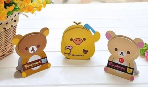 2pcs Relax Bear Memo Pad Cartoon Notepads Sticky Notes Rilakkuma Labels Crafts