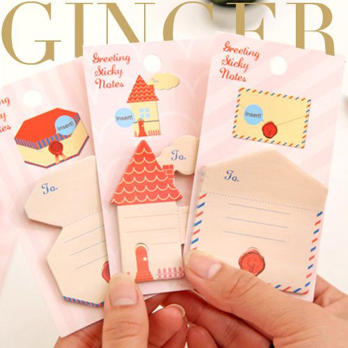 Greeting Mini Sticker Post It Bookmark Mark Index Decoration Sticky Notes (AB14)