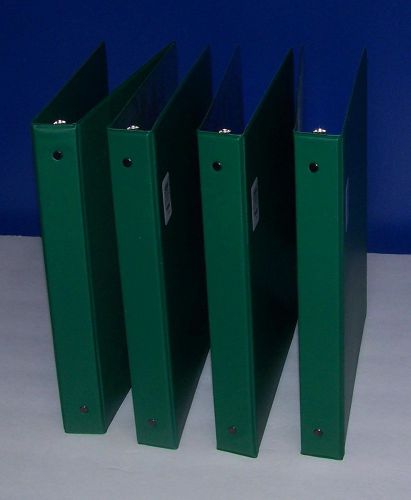 Lot of 4 Green Wilson Jones 1 Inch Basic 3 Ring Binders