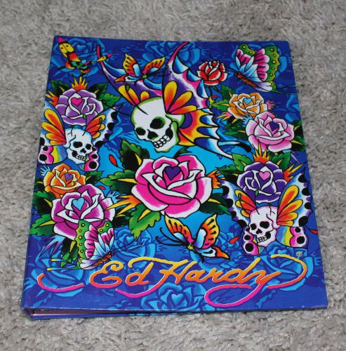 Ed Hardy 1&#034; 3-Ring Binder - Lisa Frank