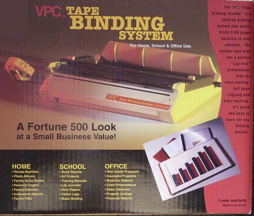 VPC Tape binding system for Reports. Desktop Binding