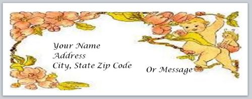30 Flowers and Baby Personalized Return Address Labels Buy 3 get 1 free (bo46)