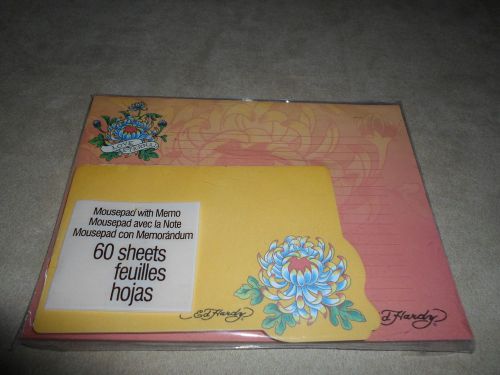 Ed hardy 60 sheet mousepad (8&#034;x 6&#034;) &amp; memo pad (5 1/2&#034; x 3 3/4&#034;)~new in package! for sale