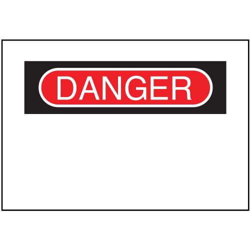 Danger Sign, 10 x 14In, R and BK/WHT, BLK 88926