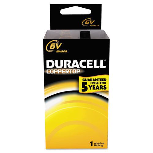 Duracell coppertop alkaline lantern battery, 6v, ea - durmn908 for sale