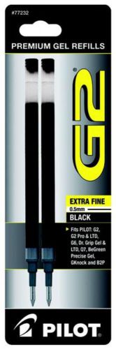 Pilot G2 X-Fine Point Pen Refill 2 Count Black