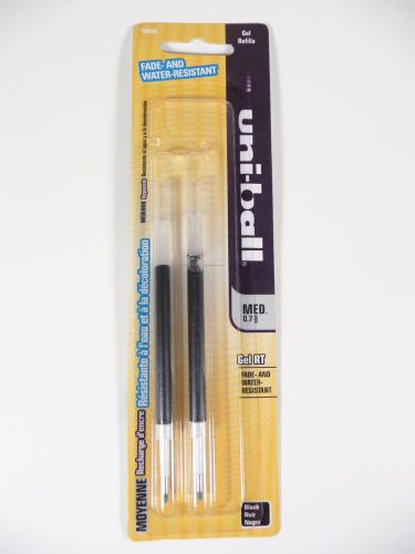 Sanford Brand Uniball Gel RT Refill, MED 0.7 MM 2/PK, BLACK INK, FREE US SHIP