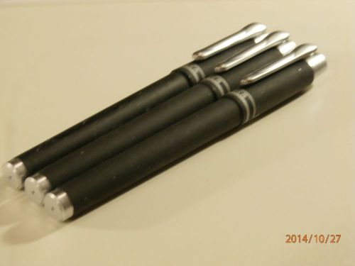 ONE SET OF 3 LIGHTWEIGHT RUBBERIZED GEL INK PENS