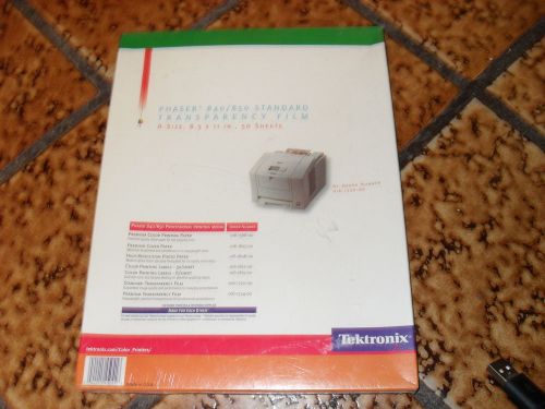 Tektronix phaser 840/850 standard transparency film 50 sheets