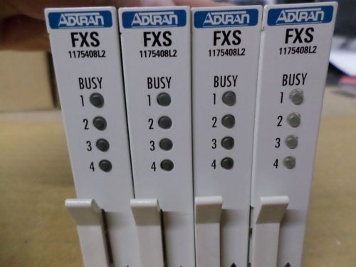 LOT OF 4 ADTRAN FXS 1175408L2 MODULES T3-A3