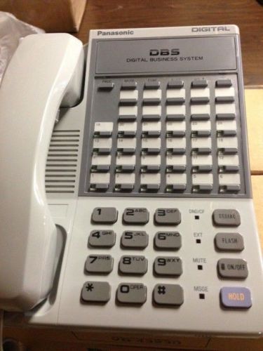 LOT OF TWO! Panasonic VB-43230 - 34 Button Speakerphones, Gray, Warranty