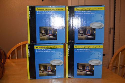 Cooper Lighting P300TWW One-Light 5-3/4 Inch Recessed Ceiling Light Lot of 4