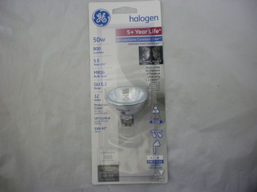 Lot of 5 GE Halogen Constant Color 50W MR16 GU5.3 Base Indoor Outdoor Floods