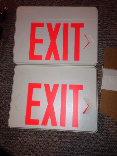 Exit sign - juno two sided - new in box with mounting plate and instructions for sale