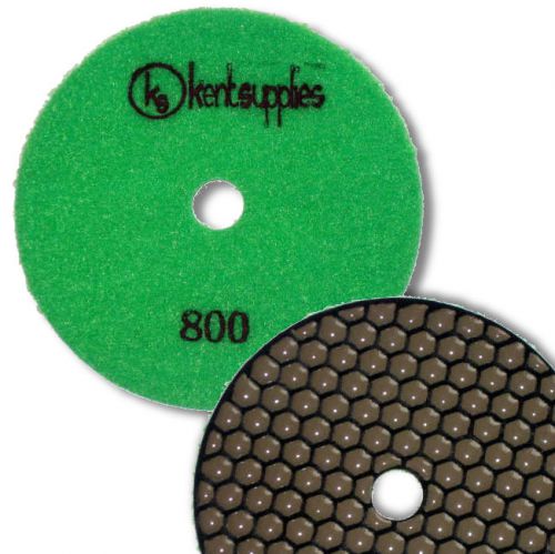 KENT Premium Quality 5&#034; DRY Grit 800, 2mm Thick, Diamond Polishing Pad, Granite