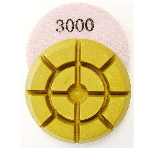 3” Premium Dry Concrete Diamond Polishing Pad - 3000 Grit