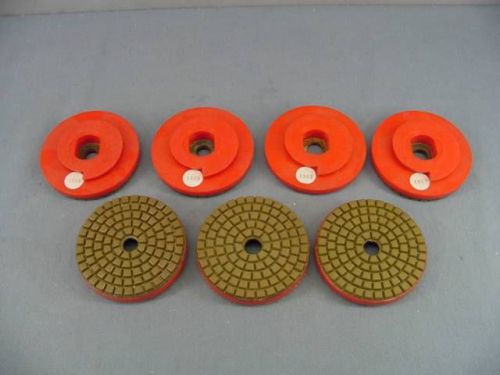 4” X-cell Wet Diamond Polishing Disc / Pad–#1500 Grit  Snail-Lock Adapter (30X7)