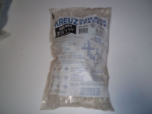 KREUZ GLASS BLOCK SPACERS ABK-RO5 3-7/8&#034; X 1/4&#034; - NEW