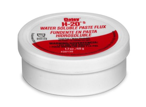 30130 OATEY &#034;H-20-5&#034; WATER SOLUBLE PASTE FLUX 1.7OZ SOLDER