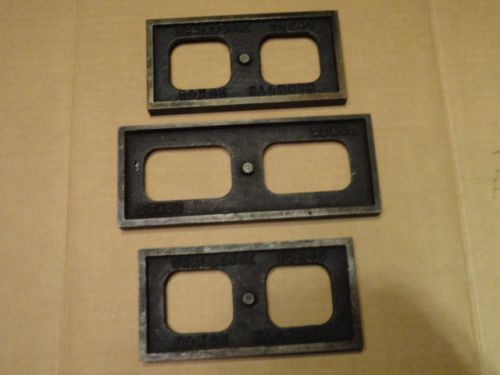 Lot (3) Rare Vintage Letterpress Printing Challenge Mammoth Steel Furniture