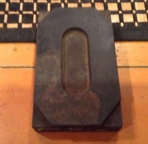 Vintage / Antique Letterpress 4&#034; Wood Printer&#039;s Type Letter &#034;O&#034;