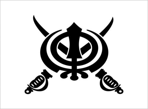 2X &#034;Sikh Symbol&#034; Funny Car Vinyl Sticker Decal Truck Bumper Laptop Gift - 475 B