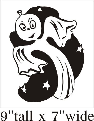 2X Black Ghost Flying Funny Car Truck Bumper Vinyl Sticker Decal Art Gift -1701