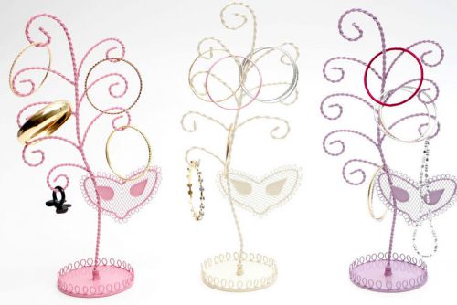 PRETTY TREE &amp; MASK JEWELLERY DISPLAY STAND RING HOLDER EARRINGS BRACELET