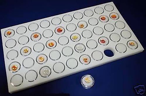 1-50 gem jar white insert jewelry display gemstone for sale