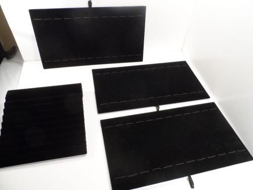 Black Velvet Board for Bracelets/Watches 3/15&#034; X 7.5&#034; &amp; 1/8.5&#034; X 8&#034; (Lot of 4 )