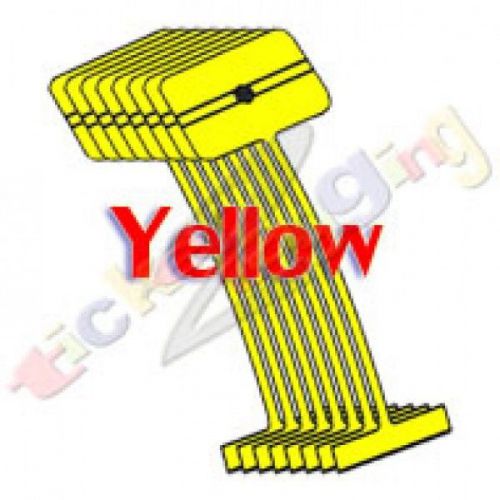 1,000 3&#034; YELLOW REGULAR STANDARD BARBS TAG TAGGING GUN FASTENERS HIGH QUALITY