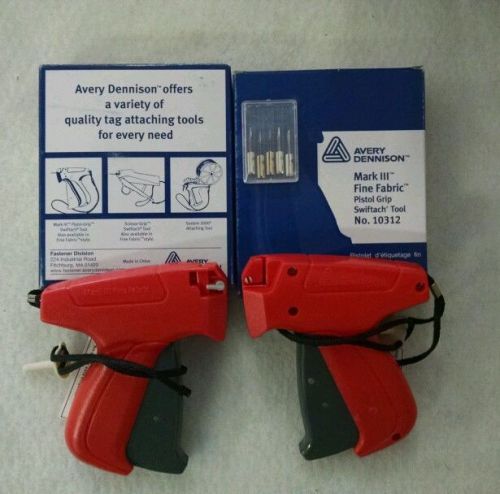 TWO NEW AVERY DENNISON® 10312 MARK III FINE FABRIC PRICE TAGGER TAG TAGGING GUN