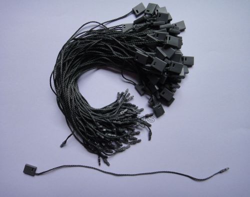 1 bag light gray hang tag string plastic snap lock pin loop fastener hook ties for sale