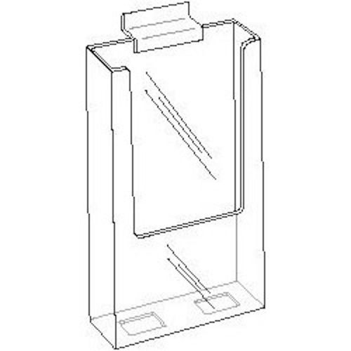 4x9 Clear Acrylic Slatwall Brochure Holder    Lot of 10    DS-LHW-Z141-10