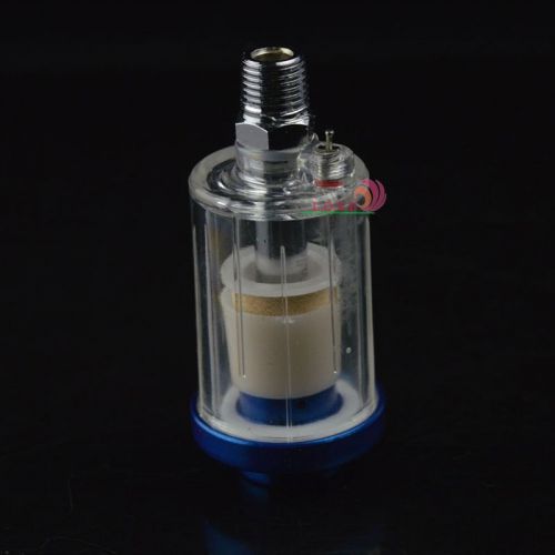 1/4&#034; spray gun air line mini filter / water trap clear 9cm painting moisture for sale