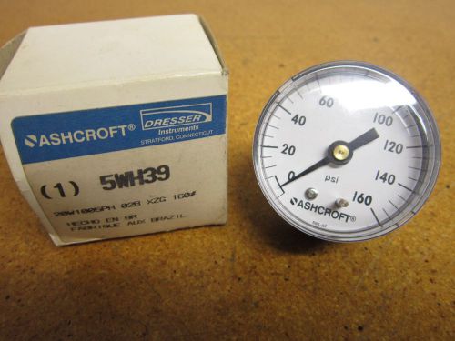 ASHCROFT 5WH39 Gauge 0-160 PSI 1/4 NPT NEW