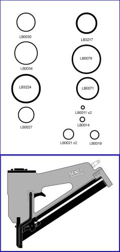 Senco SN1 SNI  Senco-Matic Finish Nailer O-ring Rebuild Kit