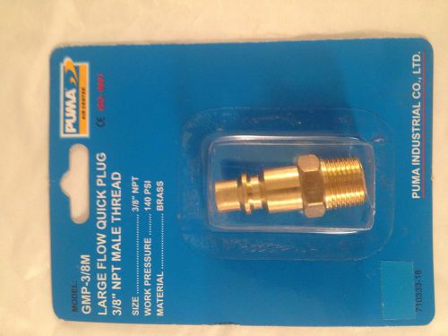 Puma large flow air quick plug 3/8&#034; npt male gmp-3/8m for sale