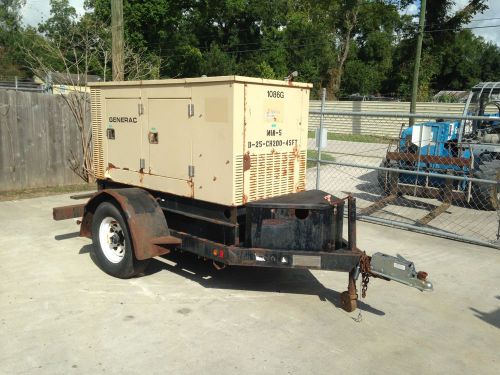 Generac 25kw Diesel Trailer Mounted Generator Sound Suppressed