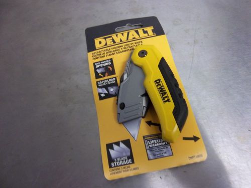 DEWALT RETRACTABLE FOLDING UTILITY KNIFE DWHT10035