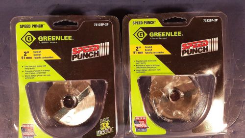 **new** one greenlee 2 inch speed punch 7212sp-2p for sale