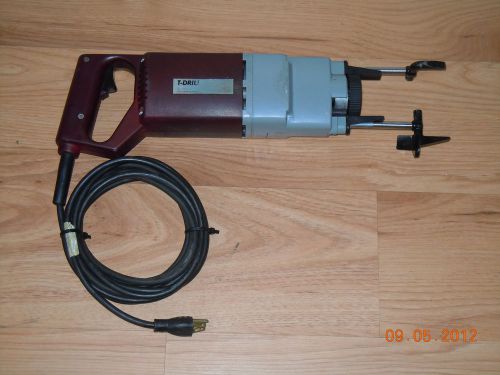 T-Drill T-30 Copper Pipe Drill Motor Ridgid WOW