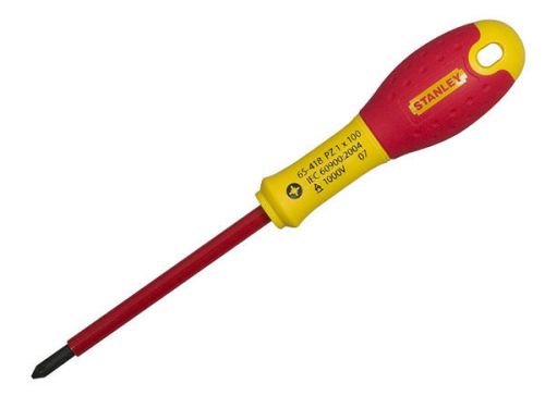 Stanley FatMax VDE Insulated Pozi PZ2 Screwdriver 2 x 125mm STA065419 0-65-419