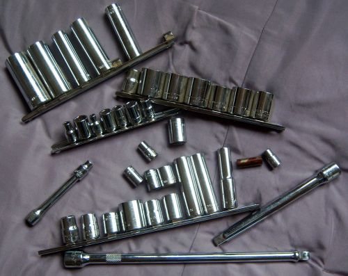 Socket Set Pieces assorted mostly Craftsman